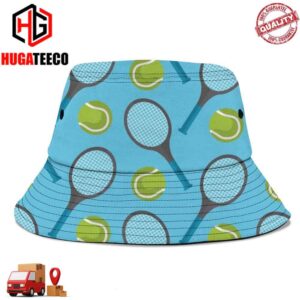 Accompanying The Attractive Tennis Racket Summer Headwear Bucket Hat Cap For Family
