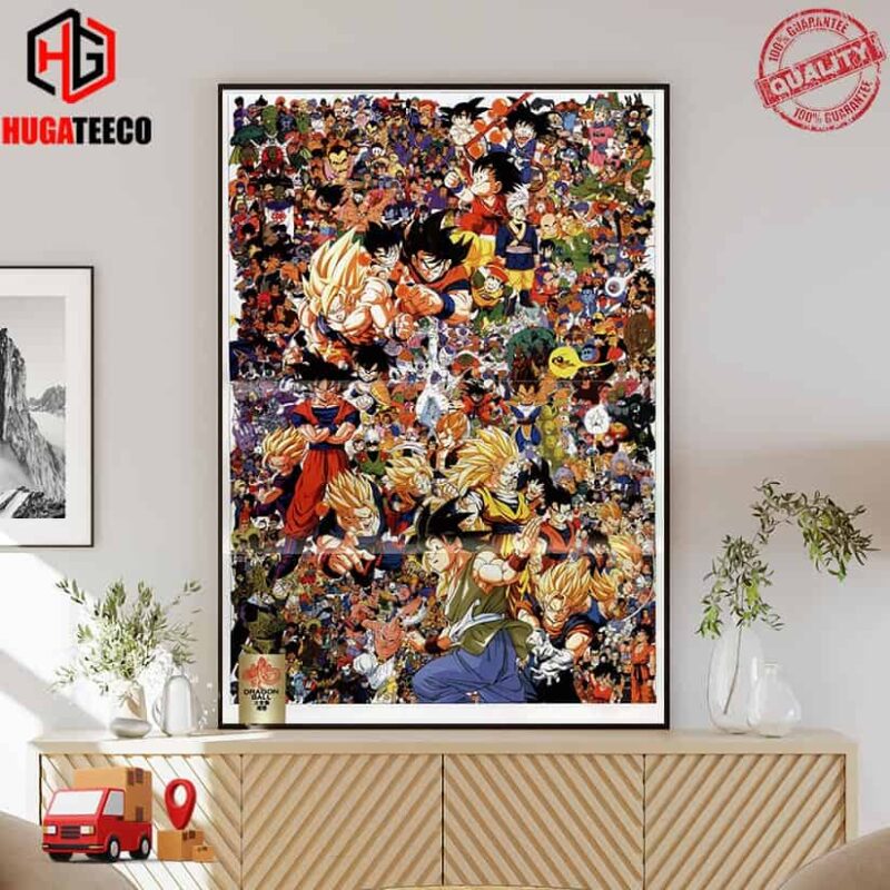 All Characters Of Dragon Ball In One Picture Poster Canvas