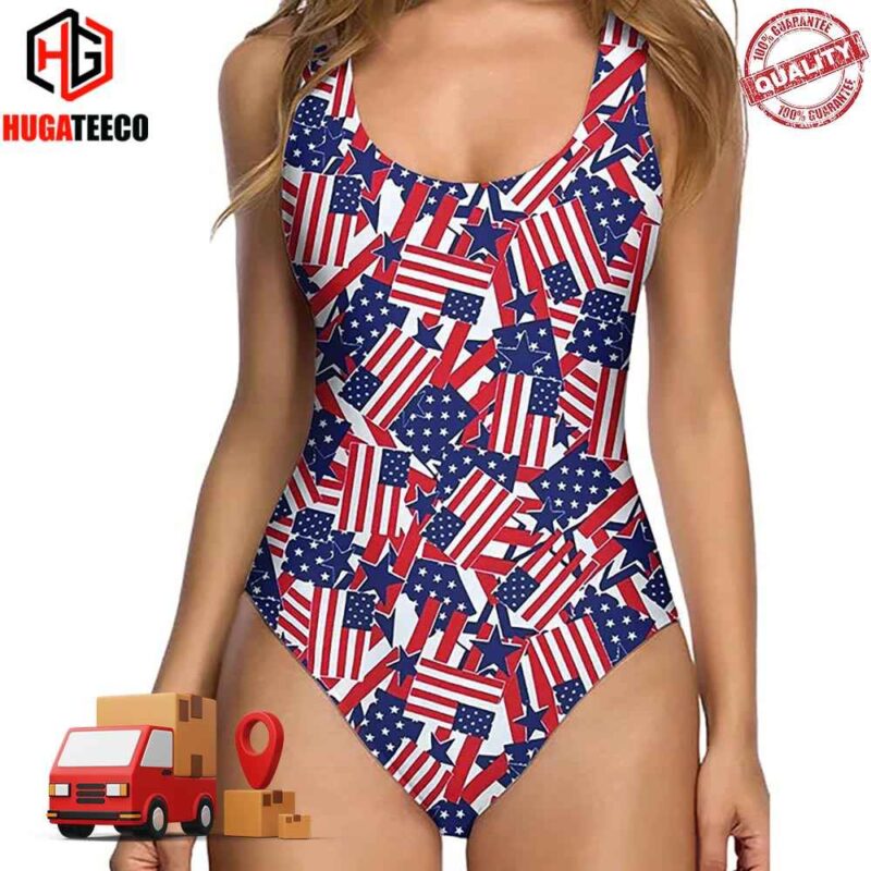 American Flag Ugly Swimsuit Bikini Summer Collections 2024