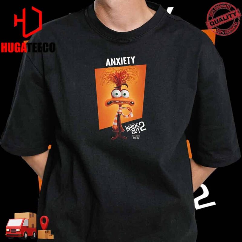 Anxiety Character In Inside Out 2 Only In Cinemas June 14 T-Shirt