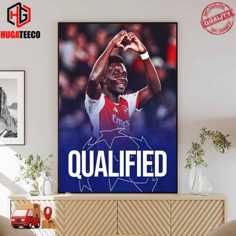 Arsenal Defeats Porto To Qualify To UEFA Champions League Quarter Finals Poster Canvas