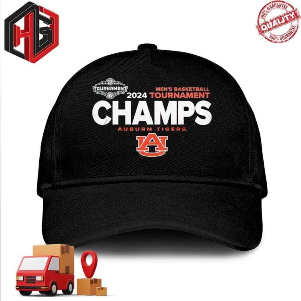 Auburn Tigers 2024 Men’s Basketball Tournament Champions Hat-Cap