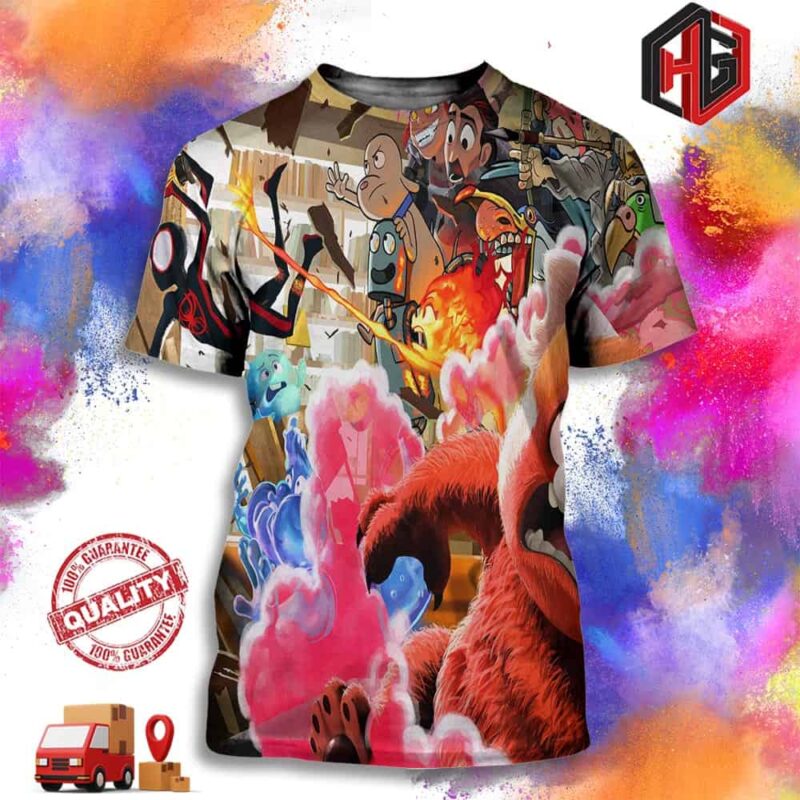 Best Feature-Best Animated Movie Goes to Spider-Man Across The Spider-Verse 3D T-Shirt
