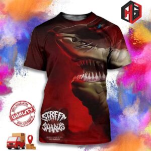 Big Slammu Character In Street Sharks Are Making A Comeback To Celebrate The 30th Anniversary Unisex 3D T-Shirt