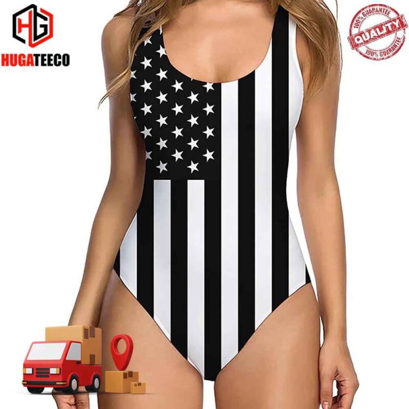 Black American Flag Ugly Bathing Swimsuit Summer Collections 2024