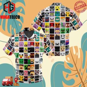 Block Faces Minecraft Hawaiian Shirt For Men And Women Summer Collections