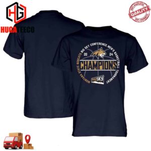 Blue 84 Navy Montana State Bobcats 2024 Big Sky Men’s Basketball Conference Tournament Champions NCAA March Madness Unisex T-Shirt