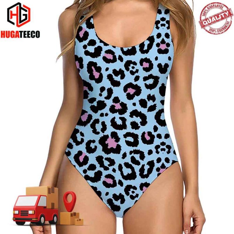Blue Leopard Funny Swimsuit Bikini Summer Collections 2024