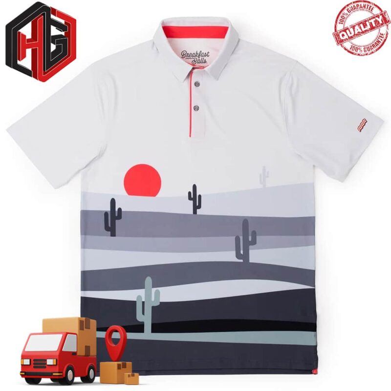Breakfast Balls Desert Dusk All Summer Fashion Summer Polo Shirt