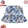 Blue Tropical Bud Light Beers Summer Headwear Bucket Hat Cap For Family