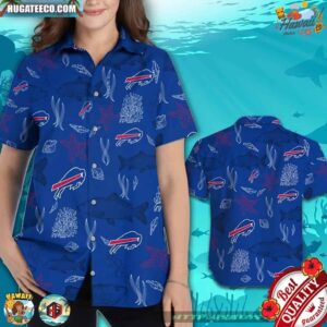 Buffalo Bills Ocean Fishes Hawaiian Shirt Beach Short