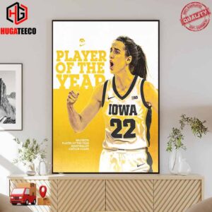 Caitlin Clark Iowa Hawkeyes Is A Naismith Player Of The Year Semifinalist Poster Canvas