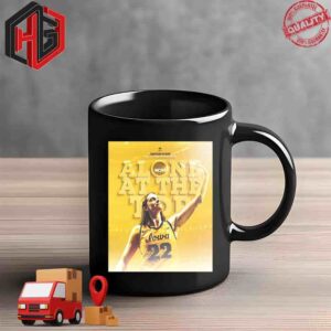 Caitlin Clark X Iowa Hawkeyes NCAA All-Time Alone At The Top Leading Scorer Iowa Women’s Basketball Ceramic Mug