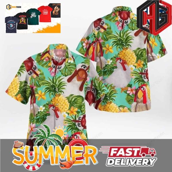 Camilla The Chicken The Muppets Summer Hawaiian Shirt And Beach Short