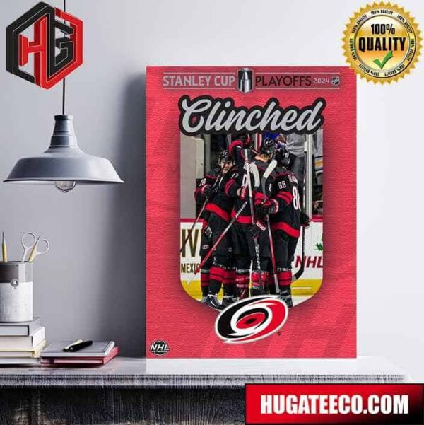Carolina Hurricanes Are Surging Into The Stanley Cup Playoffs 2024 NHL Poster Canvas