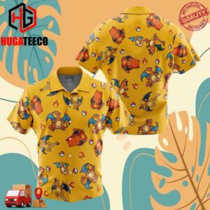 Charizard Pattern Pokemon Hawaiian Shirt For Men And Women Summer Collections