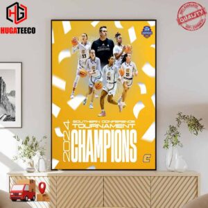 Chattanooga Women’s Basketball Are Southern Conference Tournament Champions 2024 Poster Canvas