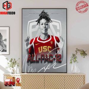 Congrats To Kenzie Forbes USC Women’s Basketball On Being Named To The All-Pac-12 Team Home Decor Poster Canvas