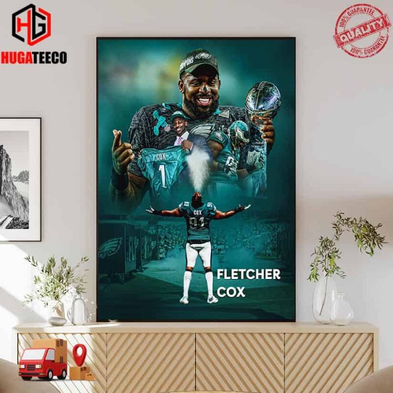 Thank You Eagles Fletcher Cox Retirement After 12 Seasons Home Decor Poster Canvas