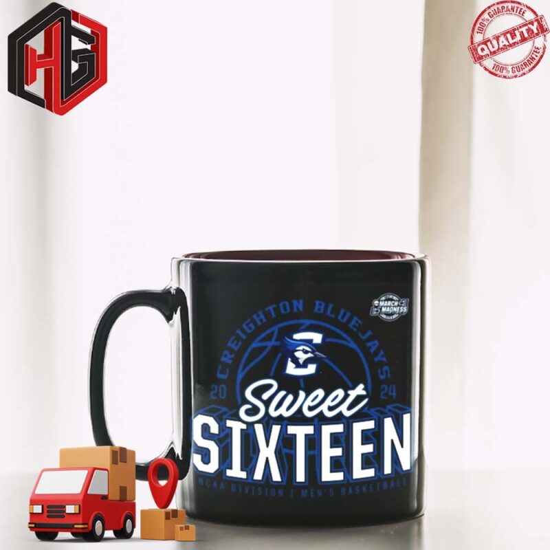Creighton Bluejays Men’s Basketball Sweet 16 NCAA Tournament March Madness 2024 Ceramic Mug Merchandise T-Shirt Hoodie Poster
