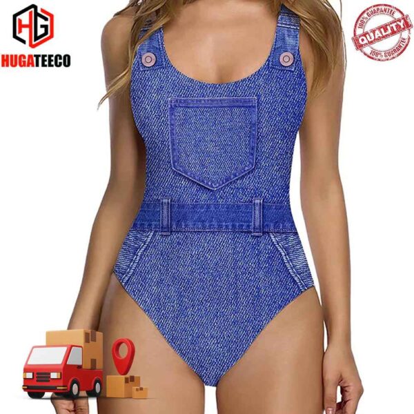 Denim Color Ugly Swimsuit Bikini Summer Collections 2024