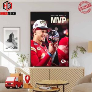 Derick Thomas Team MVP Super Bowl LVIII Kansas City Chiefs NFL Poster Canvas