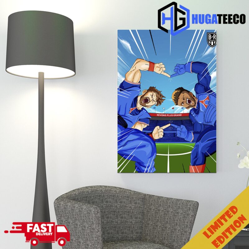 Dragon Ball Lionel Messi And Neymar Are Showing Off Their Terrifying Chemistry When They Were At Paris Saint-Germain With For Inspiration RIP Akira Toriyama Poster Canvas