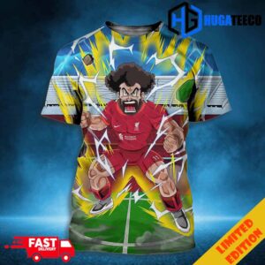 Dragon Ball Supper Power Mohamed Salah Of Liverpool Football Club With For The Inspiration RIP Akira Toriyama 3D T-Shirt
