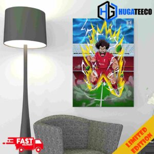 Dragon Ball Supper Power Mohamed Salah Of Liverpool Football Club With For The Inspiration RIP Akira Toriyama Poster Canvas