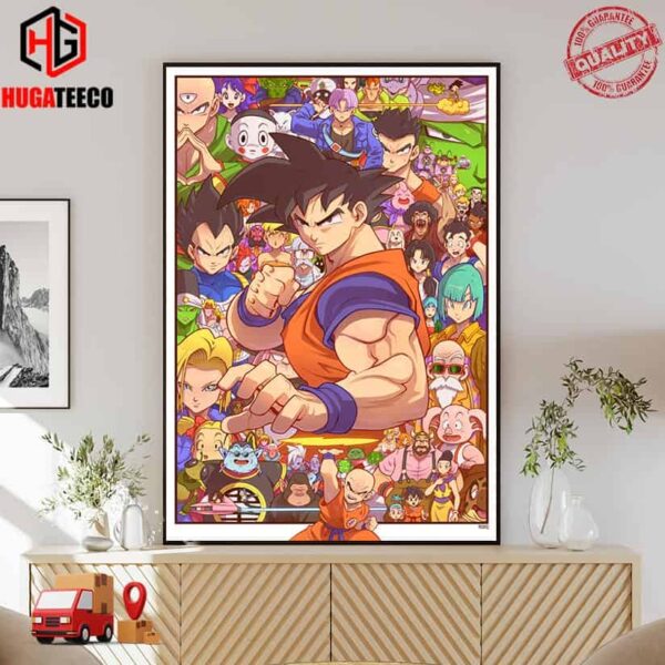 Dragon Ball Z No Villains In This Picture Poster Canvas