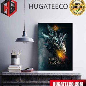 Dramatical Poster House Of The Dragon Fire Will Reign Based On Fire And Blood By George R R Martin On HBO Poster Canvas
