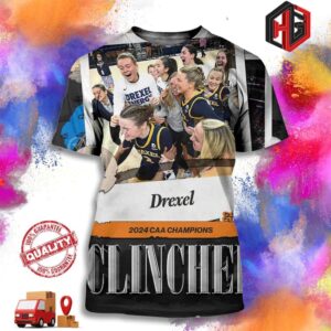 Drexel Dragons Defeats Stony Brook To Win The CAA Basketball Tournament NCAA March Madness Merchandise 3D T-Shirt