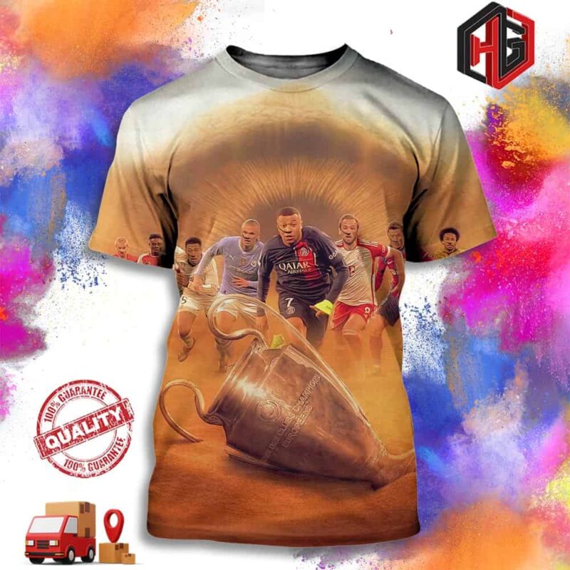 Dune X UEFA Champions League Who Will Be The Champion 3D T-Shirt