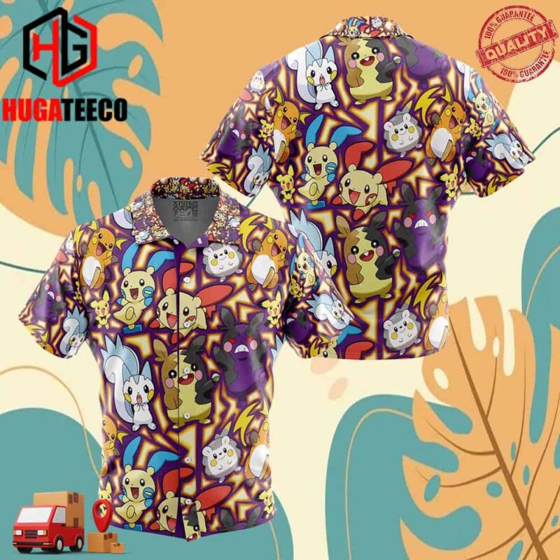 Electric Rodent Type Pokemon Pokemon Hawaiian Shirt For Men And Women Summer Collections