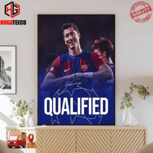 FC Barcelona Are Qualified To UEFA Champions League Quarter Finals Poster Canvas
