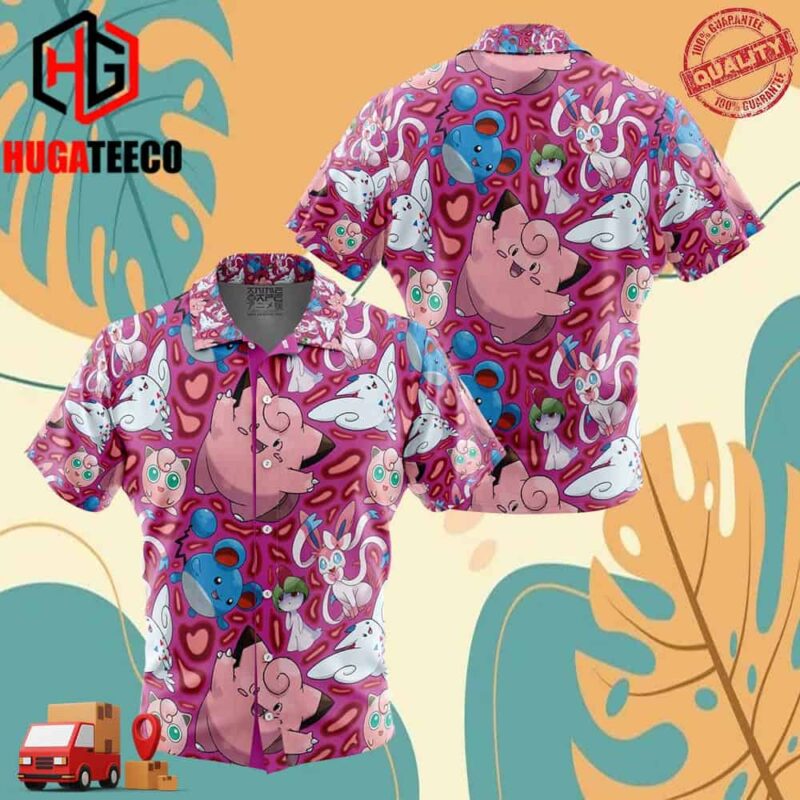 Fairy Type Pokemon Pokemon Hawaiian Shirt For Men And Women Summer Collections
