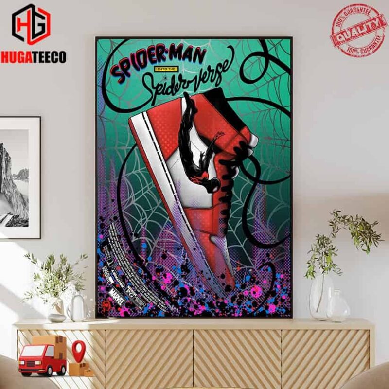 Fantastic Poster For Spider-Man Into The Spider-Verse By Seth Groves Illustration Poster Canvas