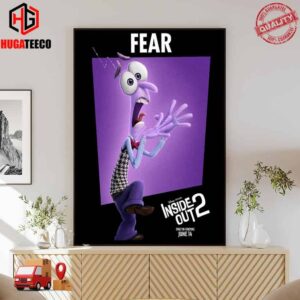 Fear Character In Inside Out 2 Only In Cinemas June 14 Poster Canvas