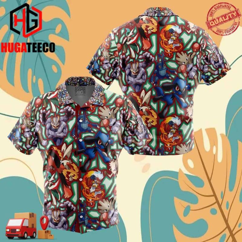 Fighting Type Pokemon Pokemon Hawaiian Shirt For Men And Women Summer Collections
