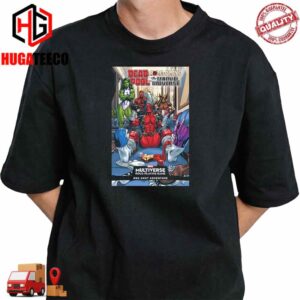 First Poster Comics For Deadpool Role-Plays the Marvel Universe T-Shirt