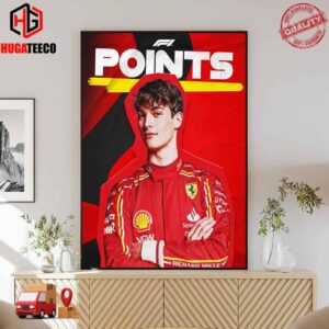 Formula 1 Points On Debut P7 For Ollie Bearman F1 Saudi Arabian GP Poster Canvas