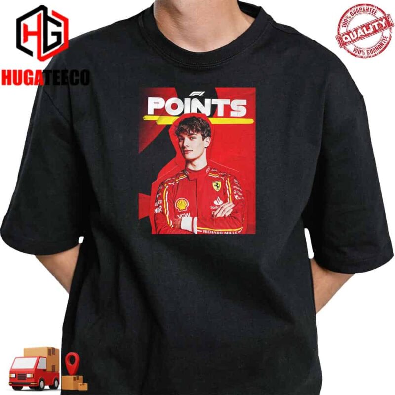 Formula 1 Points On Debut P7 For Ollie Bearman F1 Saudi Arabian GP T-Shirt