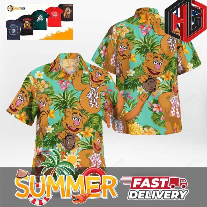 Fozzie Bear The Muppets Summer Hawaiian Shirt And Beach Short
