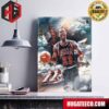 Michael Jordan The GOAT NBA Chicago Bulls Poster Canvas