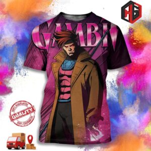 Gambit Promotional Art For X-men 97 3D T-Shirt