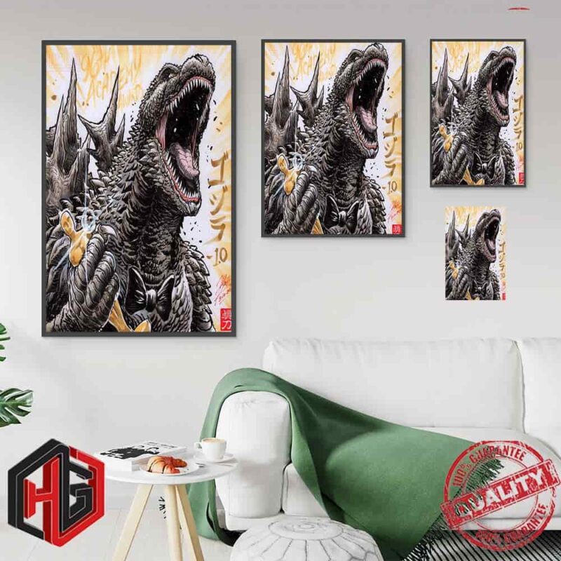 Godzilla Wins Best Visual Effects Award At The Oscars Poster Canvas