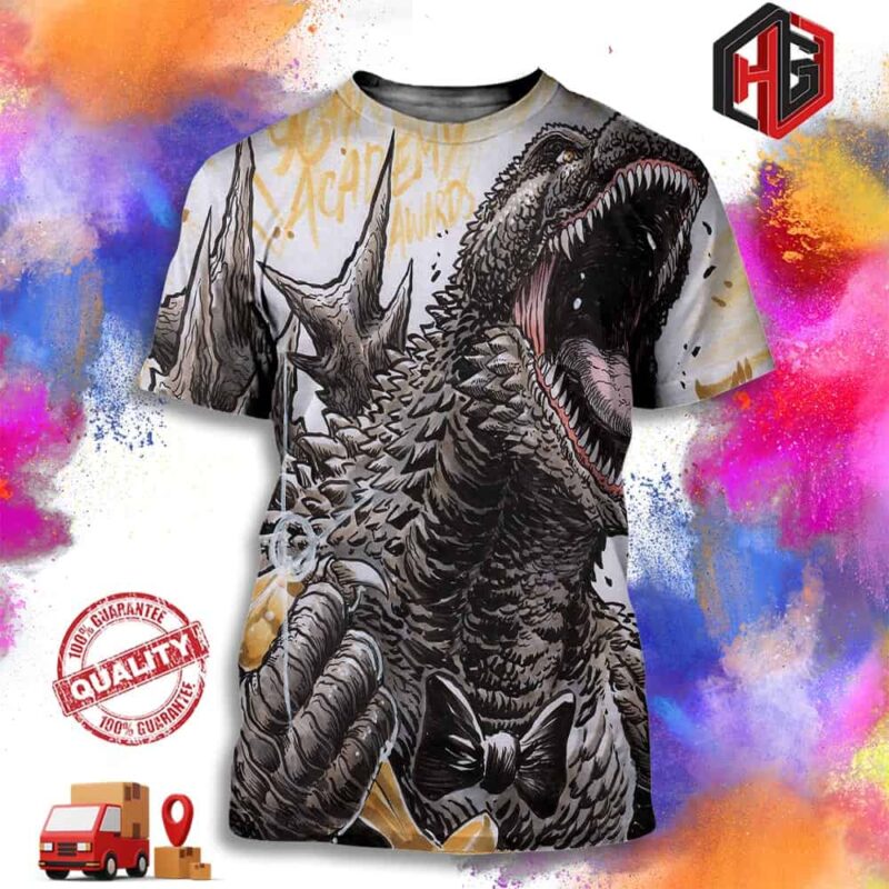 Godzilla Wins Best Visual Effects Award at the Oscars 3D T-Shirt