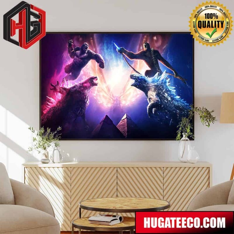 Godzilla X Kong The New Empire Textless Chinese Poster Poster Canvas