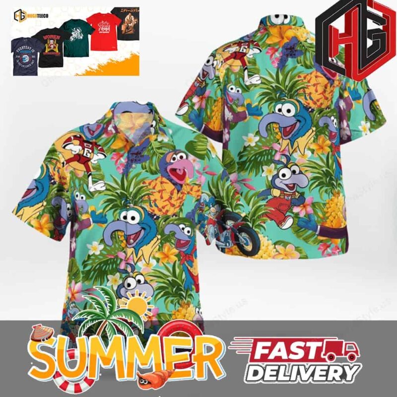 Gonzo Muppets Tropical Summer Hawaiian Shirt And Beach Short