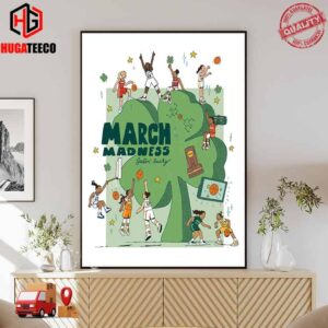 Happy St Patrick’s Day NCAA March Madness Poster Canvas